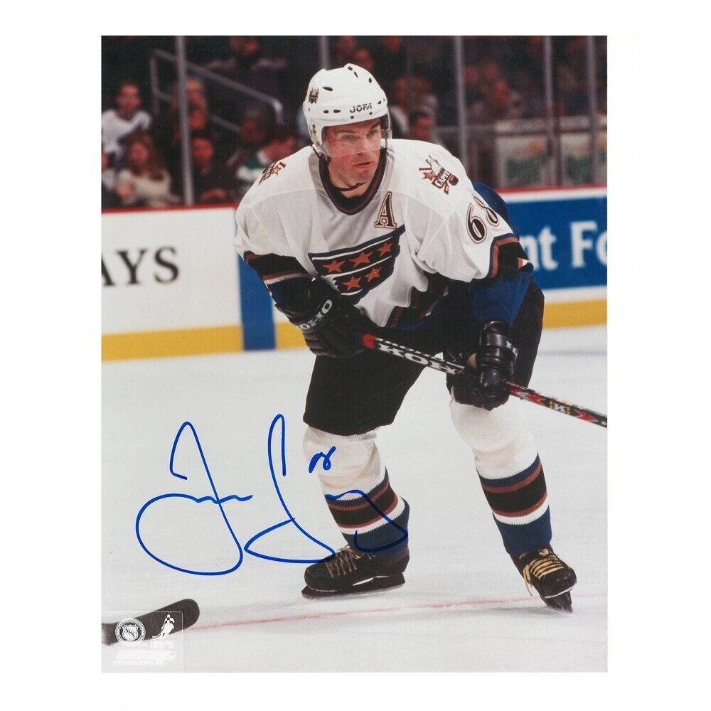 JAROMIR JAGR GOAL Signed Washington Capitals 8 X 10 Photo - 70150