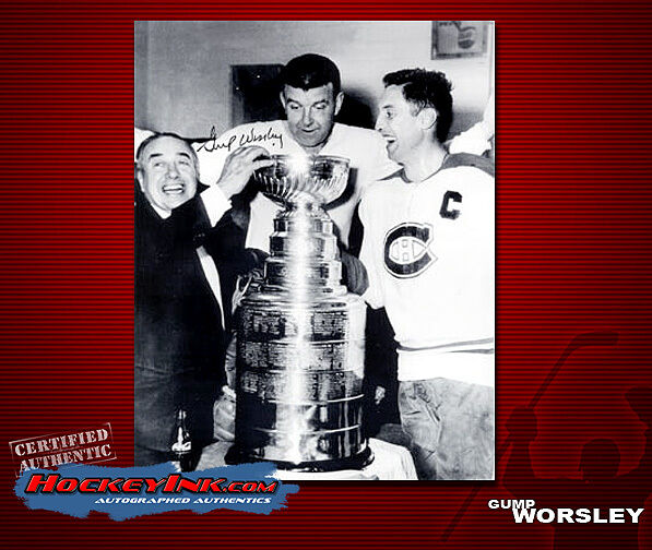 Gump Worsley SIGNED Canadiens 8X10 Photo -70168