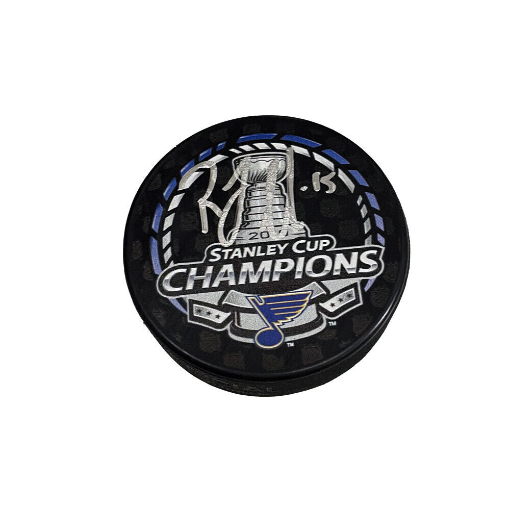 ROBBY FABBRI Signed 2019 Stanley Cup Champions Puck - St. Louis Blues