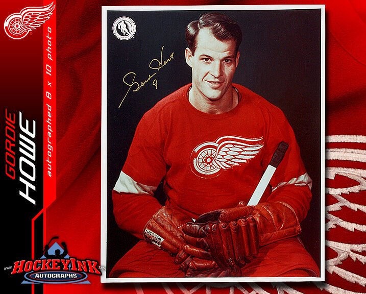 Gordie Howe SIGNED Detroit Red Wings 8 x 10 Photo -70071