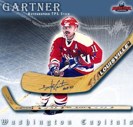 MIKE GARTNER Signed & Inscribed TPS Louisville Wood Model Stick - Washington