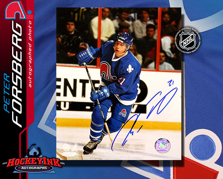 Peter Forsberg SIGNED Nordiques 8X10 Photo -70075