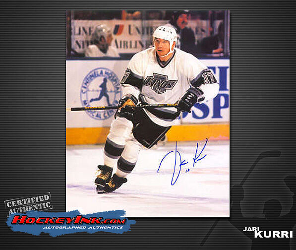 JARI KURRI Signed Los Angeles Kings 8 X 10 Photo -70002