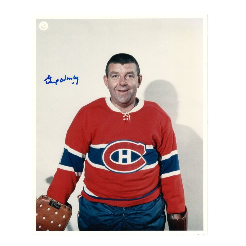 GUMP WORSLEY Signed Montreal Canadiens 8 x 10 Photo - 70658
