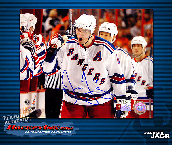 Jaromir Jagr SIGNED New York Rangers 8 x 10 Photo - 70332