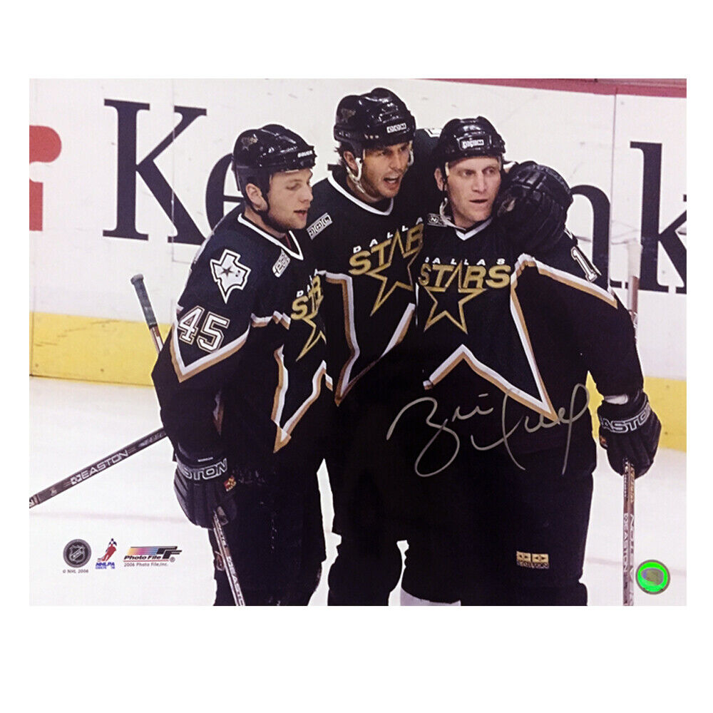 BRETT HULL Signed Dallas Stars 16 X 20 Photo - 79128