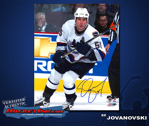 Ed Jovanovski SIGNED Canucks 8X10 Photo -70287
