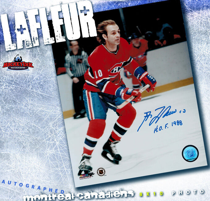 GUY LAFLEUR SIGNED Montreal Canadiens 8X10 Photo -70156