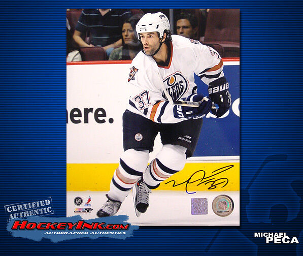 Michael Peca SIGNED Oilers 8X10 Photo -70357