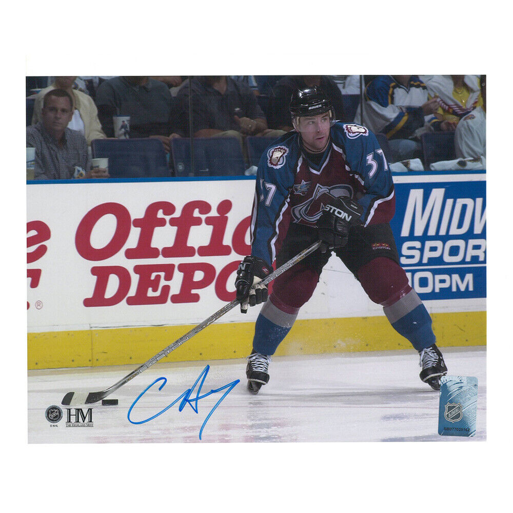 CHRIS DRURY signed Colorado Avalanche 8x10 Photo – 70294