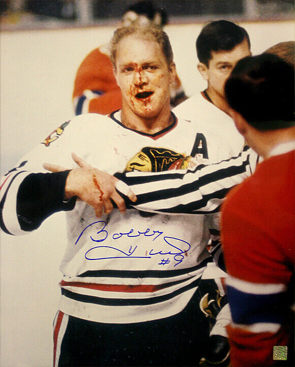 BOBBY HULL Signed Chicago Blackhawks 16 X 20 Photo - 79100