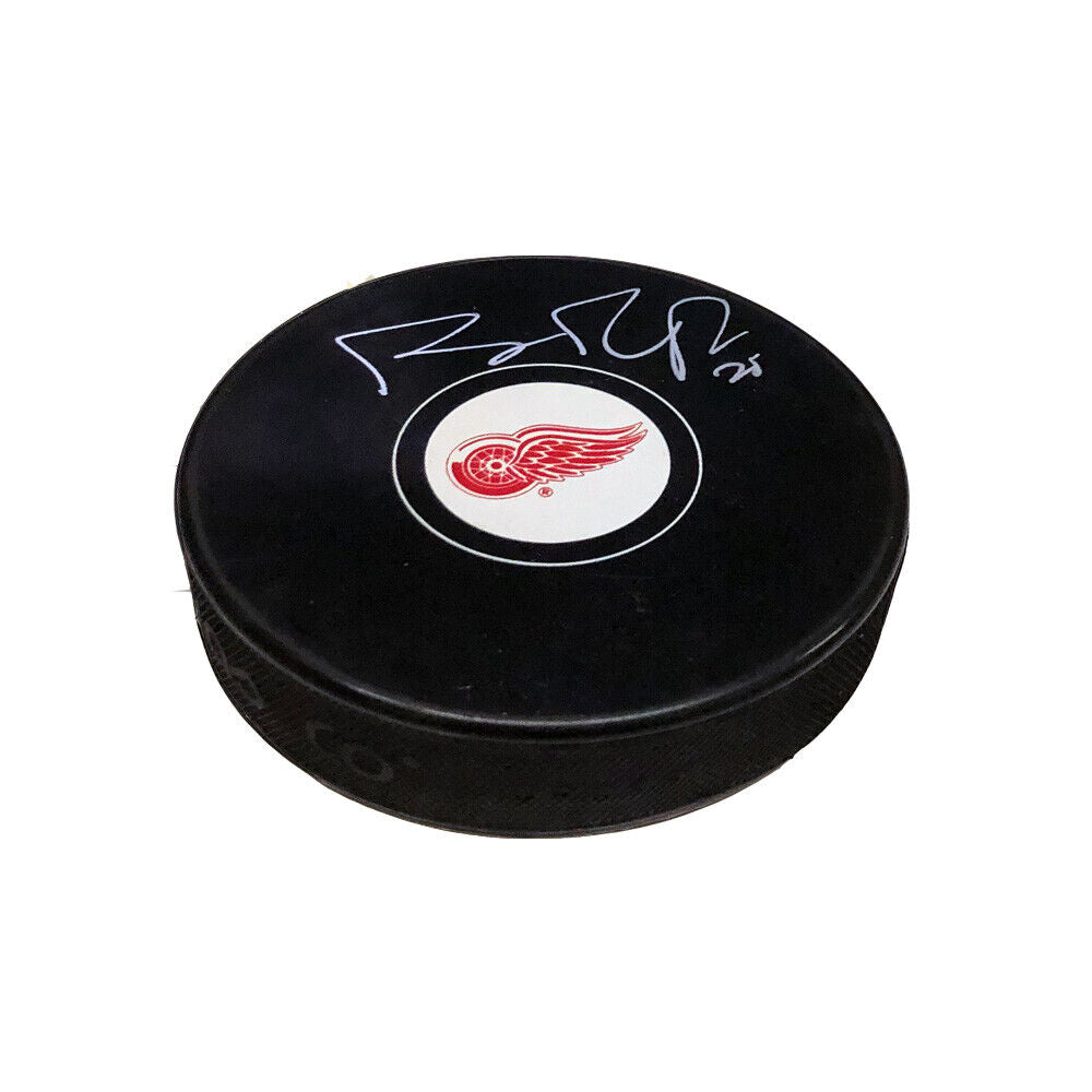 BRIAN RAFALSKI Signed Detroit Red Wings Puck