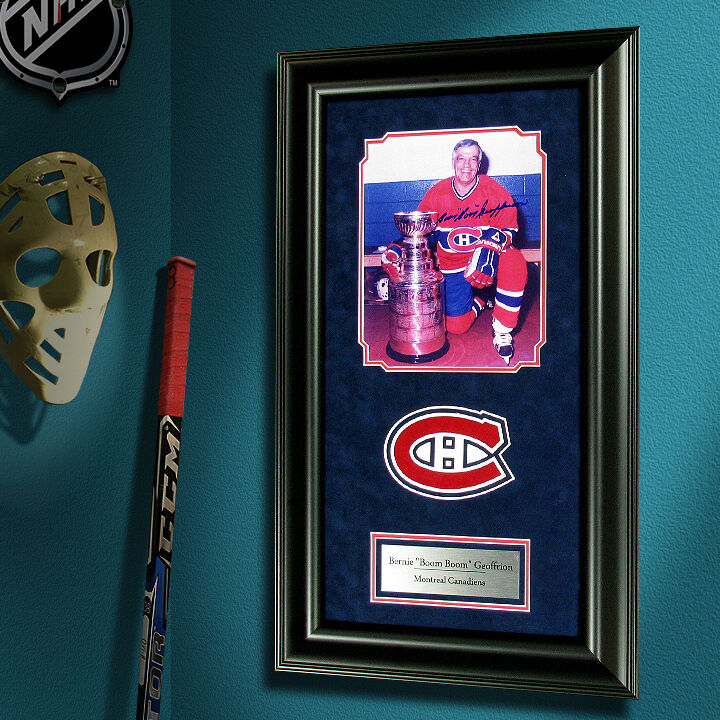 BERNIE GEOFFRION Montreal SIGNED 8x10 Framed Photo