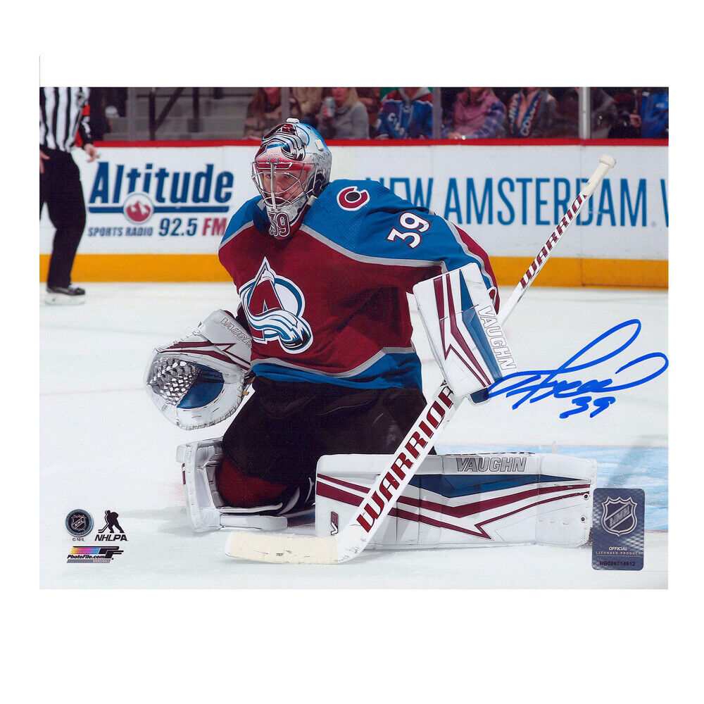 Pavel Francouz SIgned Colorado Avalanche 8x10 Photo - 70352