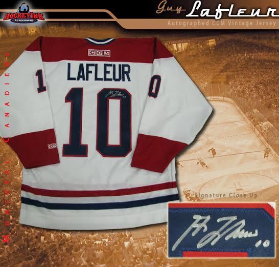 GUY LAFLEUR Signed Montreal Canadiens White CCM Jersey