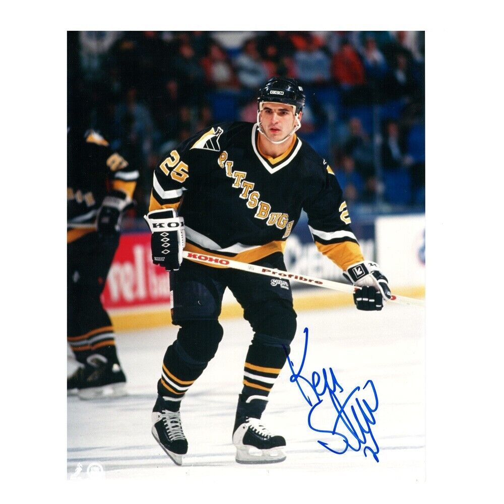 KEVIN STEVENS Signed Pittsburgh Penguins 8X10 Photo -70622