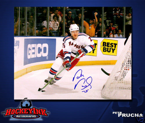 PETR PRUCHA Signed New York Rangers 8 X 10 -70008