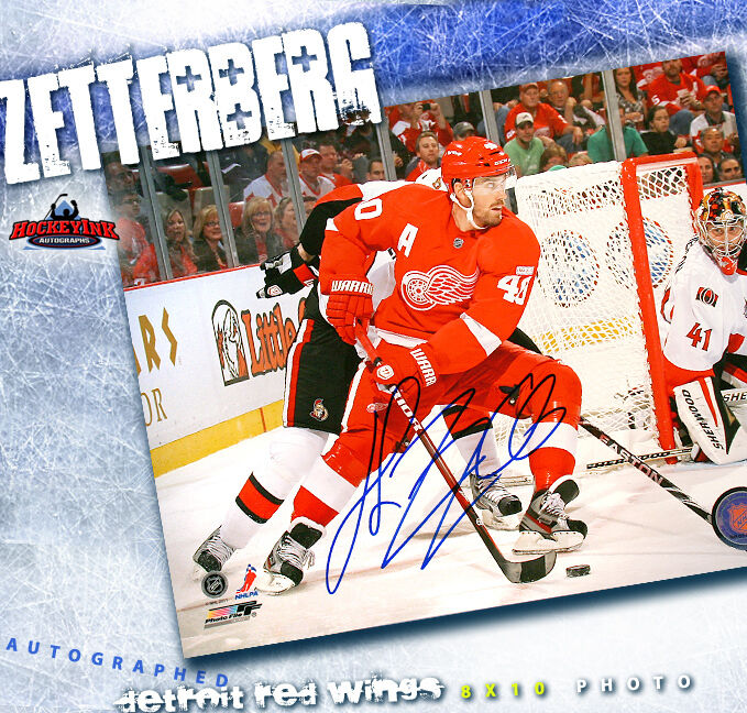 Henrik Zetterberg SIGNED Detroit Red Wings 8 x 10 Photo - 70496