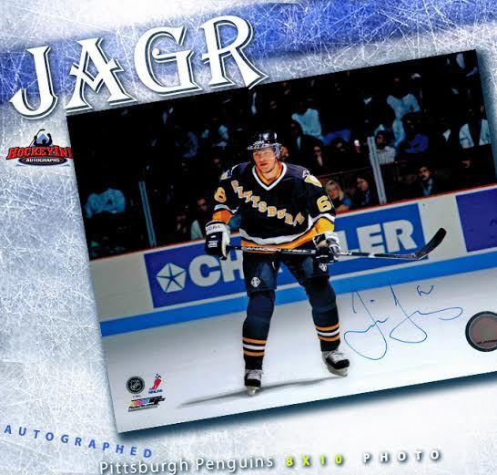 JAROMIR JAGR Signed Pittsburgh Penguins 8x10 Photo - 70305 - Florida Panthers