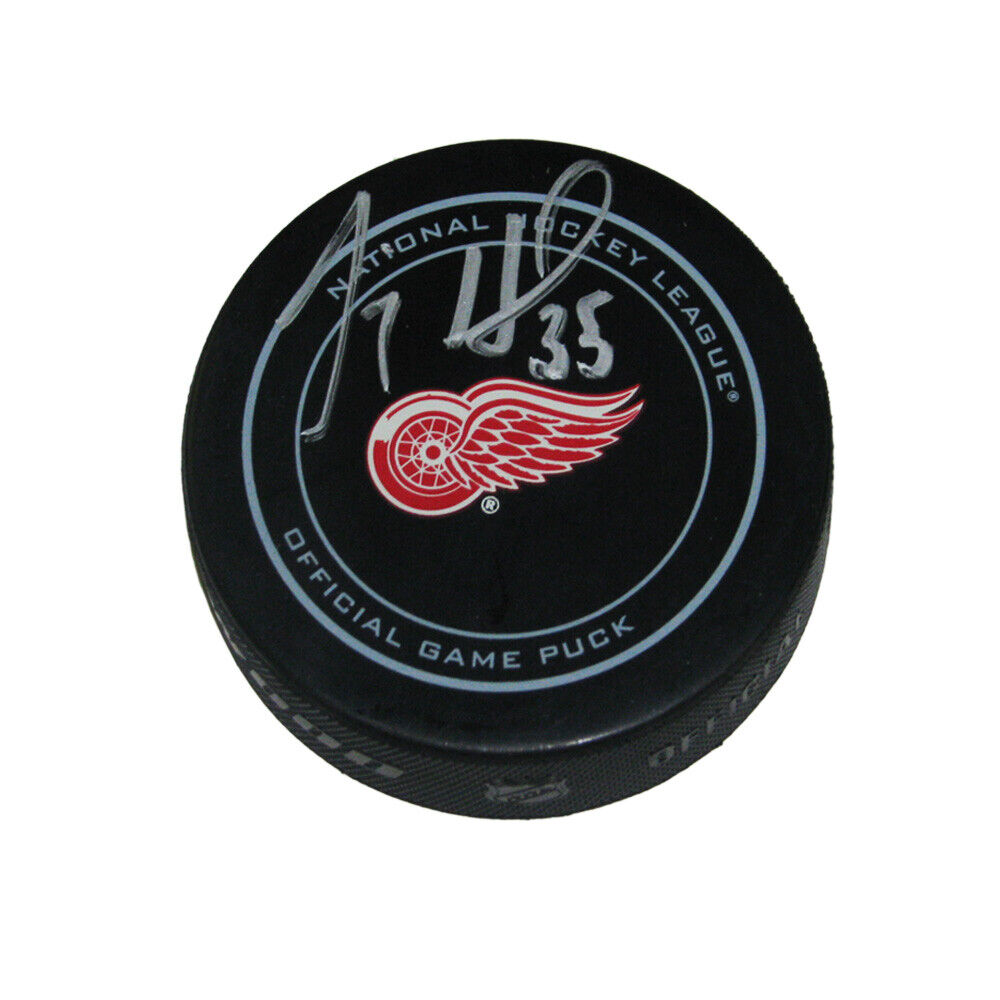 JIMMY HOWARD Signed OFFICIAL Game Puck - Detroit Red Wings