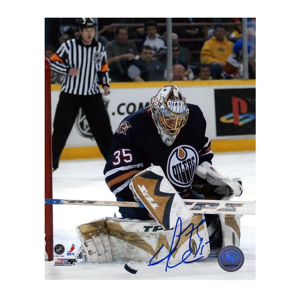 DWAYNE ROLOSON Signed Edmonton Oilers 8 x 10 Photo - 70560 A