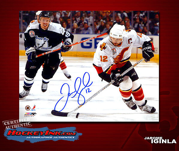 Jarome Iginla SIGNED Calgary Flames 11X14 Photo