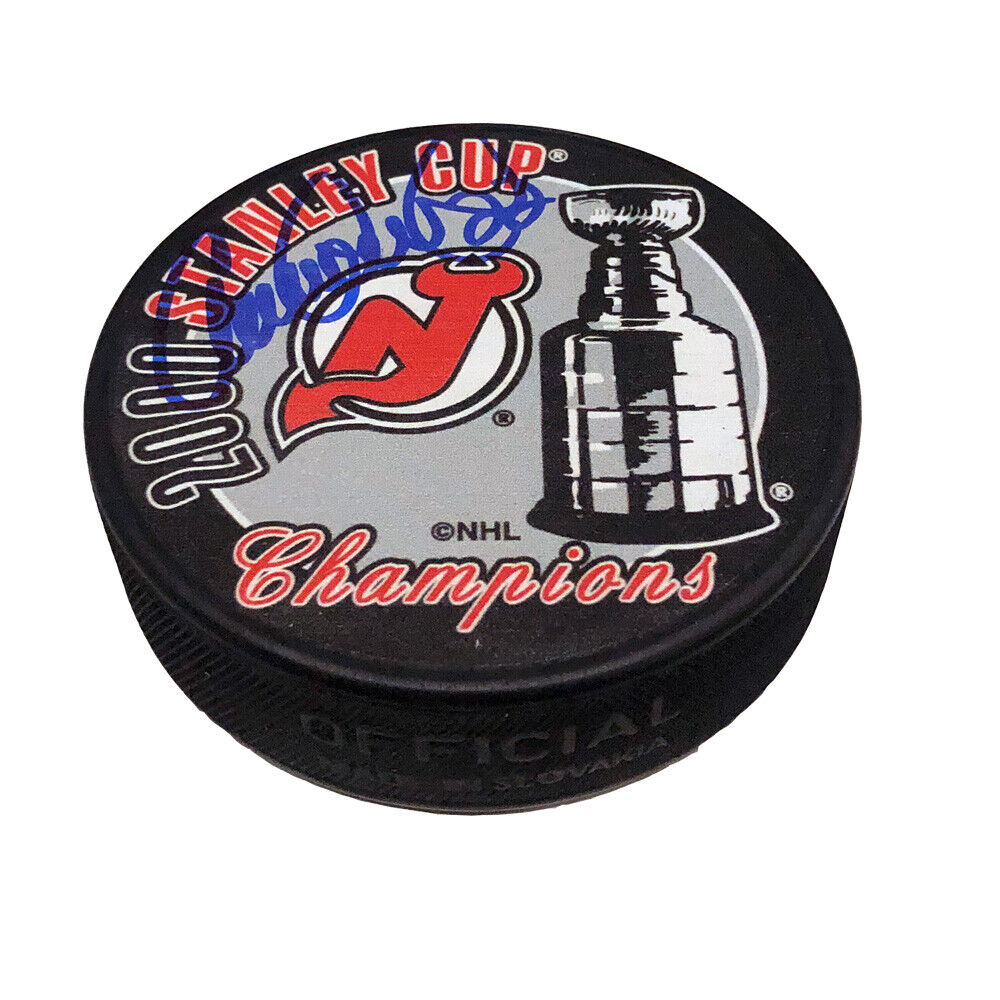 CLAUDE LEMIEUX Signed 2000 Stanley Cup Champions - New Jersey Devils Puck