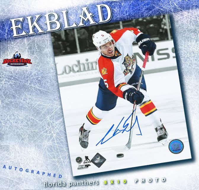 AARON EKBLAD Signed Florida Panthers 8x10 Photo - 70335