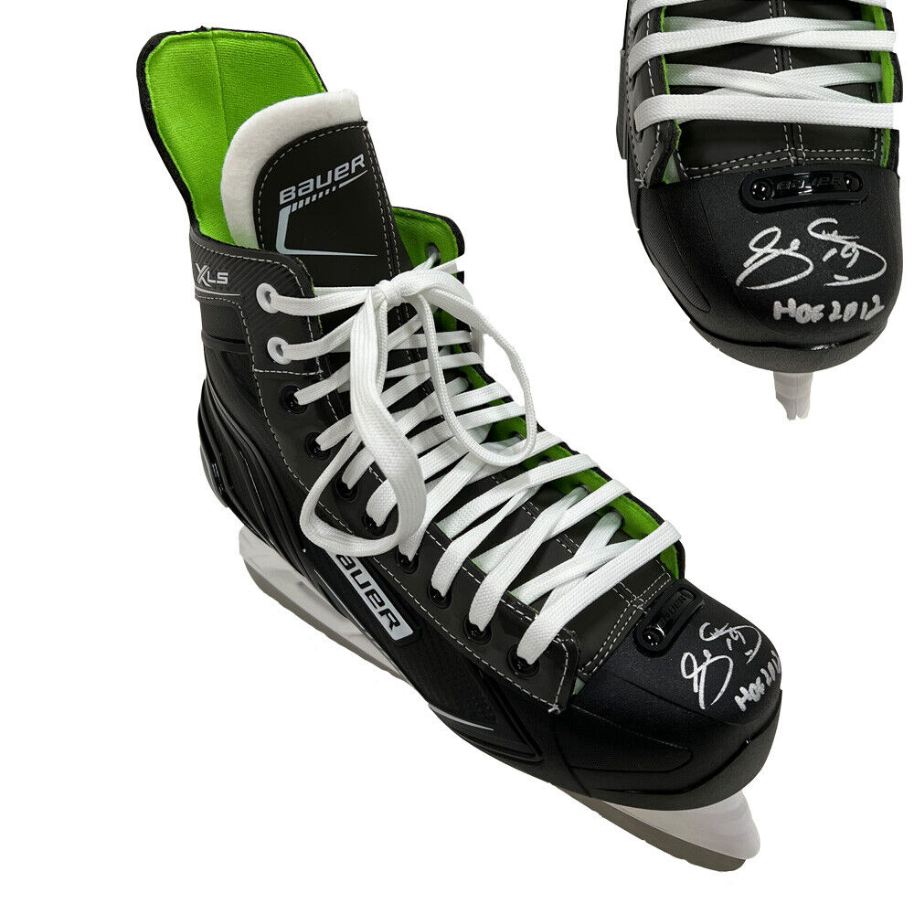 JOE SAKIC Signed Bauer Skate HOF 2012 - Colorado Avalanche