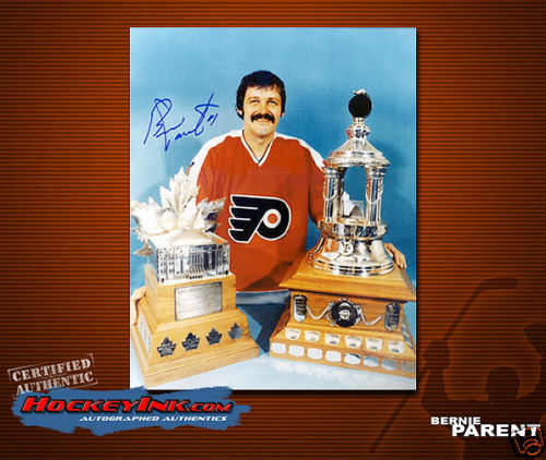 BERNIE PARENT Signed Philadelphia Flyers 8 X 10 -70048