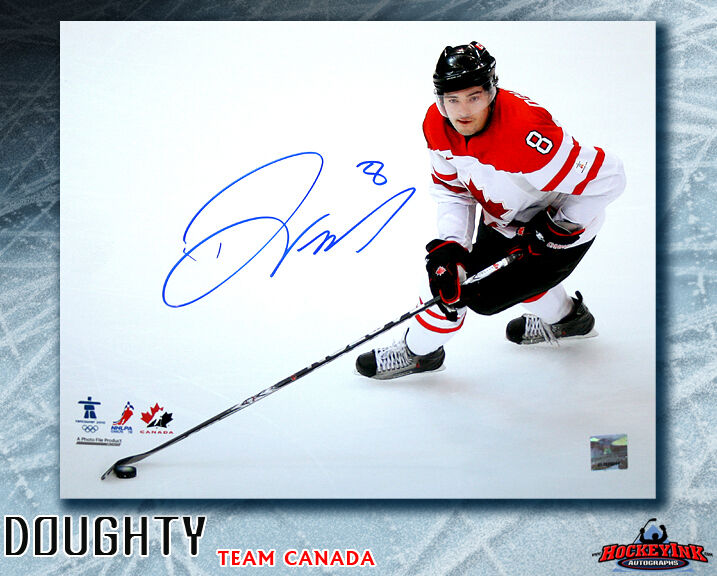 Drew Doughty SIGNED Team Canada 2010 8X10 Photo -70385