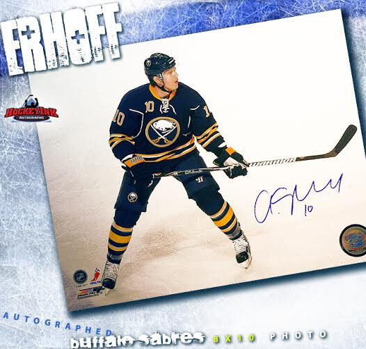 CHRISTIAN EHRHOFF Signed Buffalo Sabres 8x10 Photo - 70455