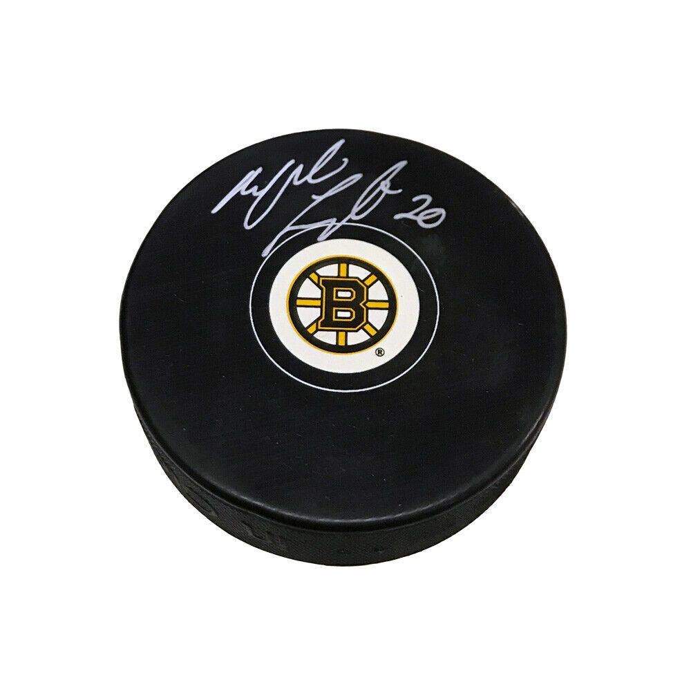 MARTIN LAPOINTE Signed Boston Bruins Puck