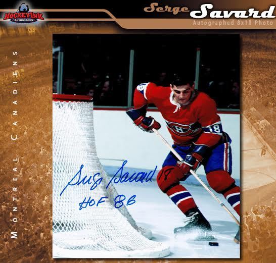SERGE SAVARD Signed & Inscribed Montreal Canadiens 8 x 10 Photo - 70251