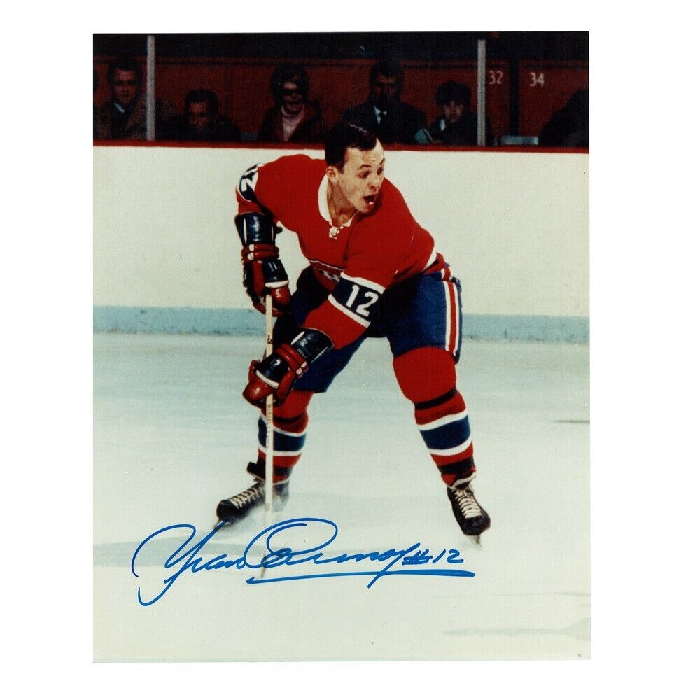 YVAN COURNOYER Signed Montreal Canadiens 8 x 10 Photo - 70575