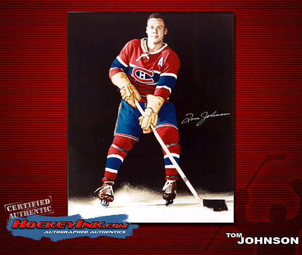 Tom Johnson SIGNED Canadiens 8X10 Photo -70252