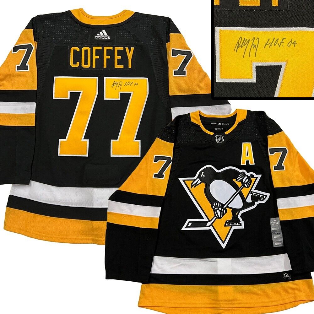 PAUL COFFEY Pittsburgh Penguins Black Adidas PRO Jersey - HOF04