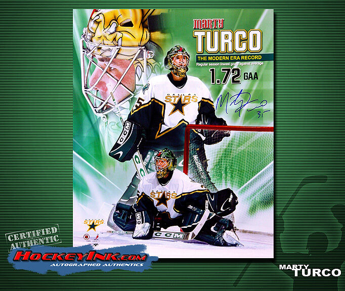 MARTY TURCO SIGNED Stars 16X20 Photo -77025