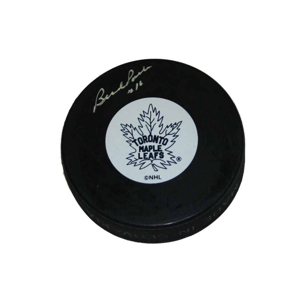 BUD POILE Signed Toronto Maple Leafs Puck