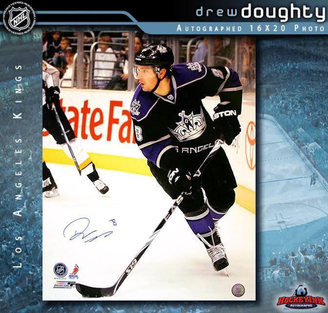 DREW DOUGHTY SIGNED Los Angeles Kings 16X20 Photo