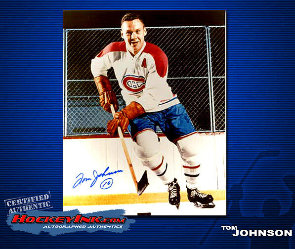 Tom Johnson SIGNED Canadiens 8X10 Photo -70106