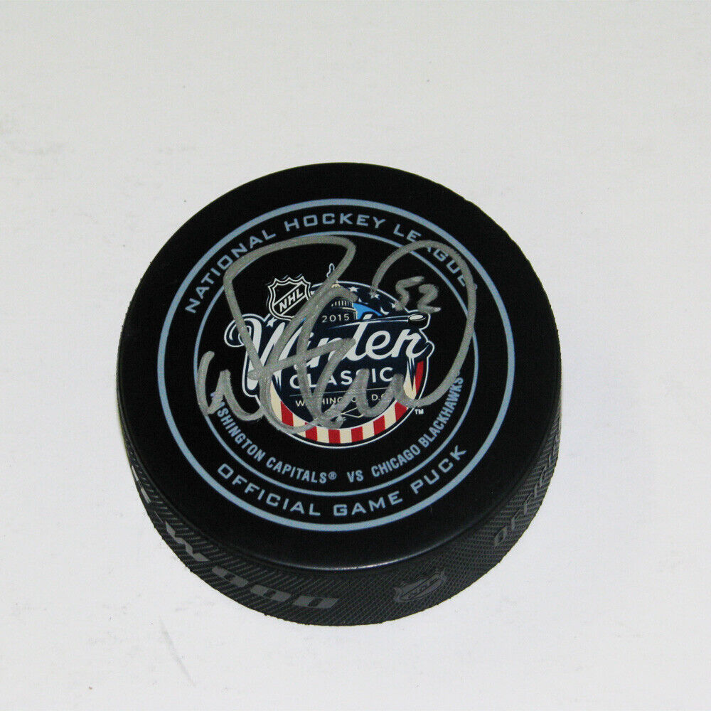 MIKE GREEN Signed 2015 Winter Classic Official Game Puck - Washington Capitals