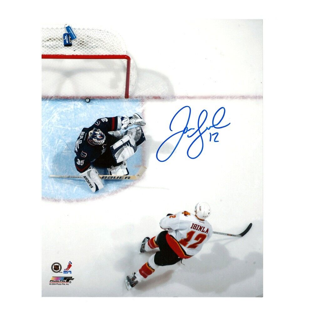JAROME IGINLA Signed Calgary Flames 8 x 10 Photo - 70592