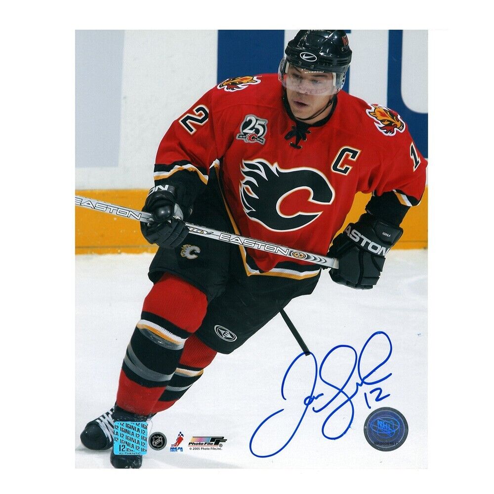JAROME IGINLA Signed Calgary Flames 8 x 10 Photo - 70558