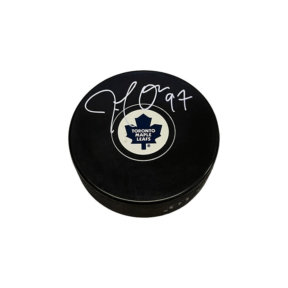 JOE THORNTON Signed Toronto Maple Leafs Puck