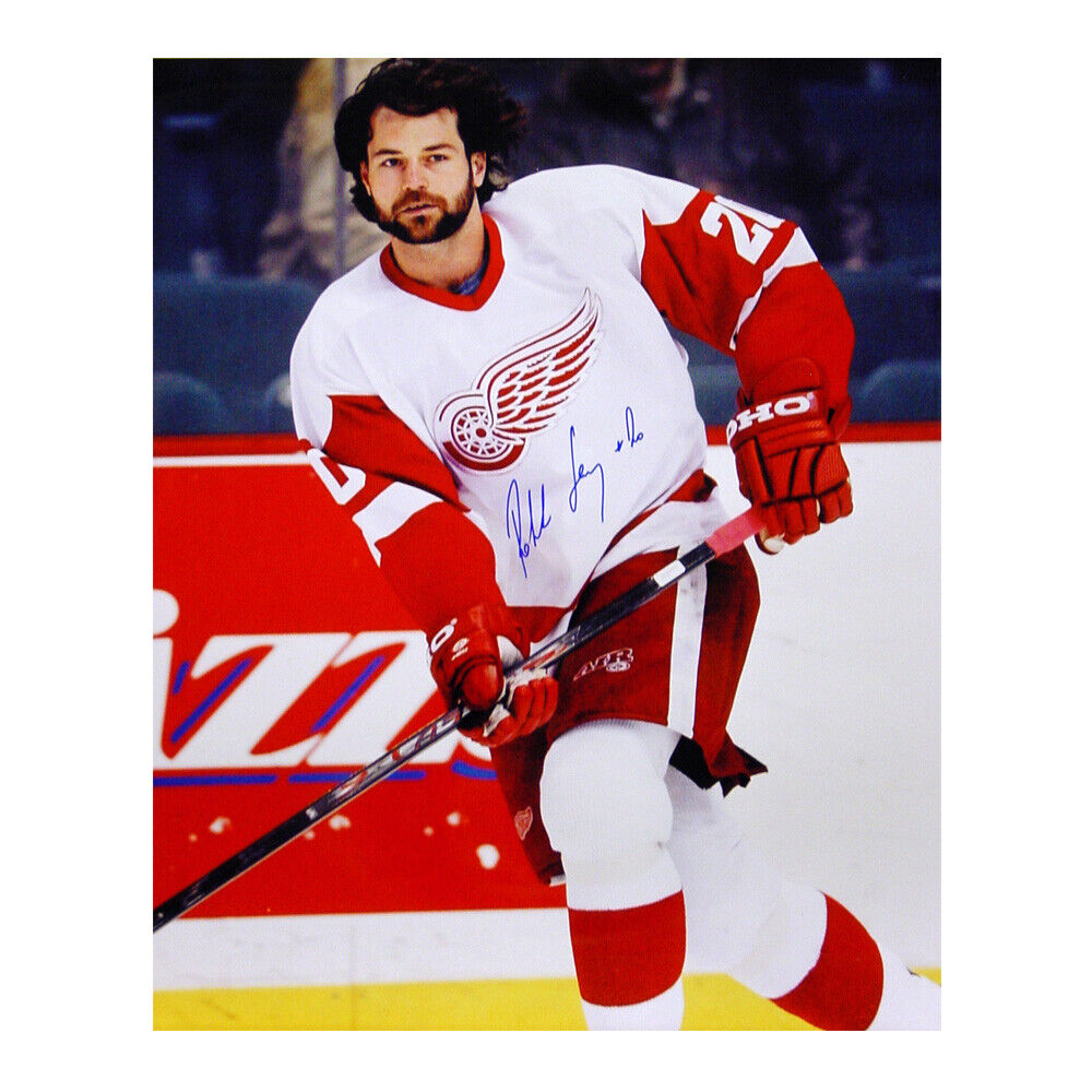 ROBERT LANG Signed Detroit Red Wings 16 X 20 Photo - 79204