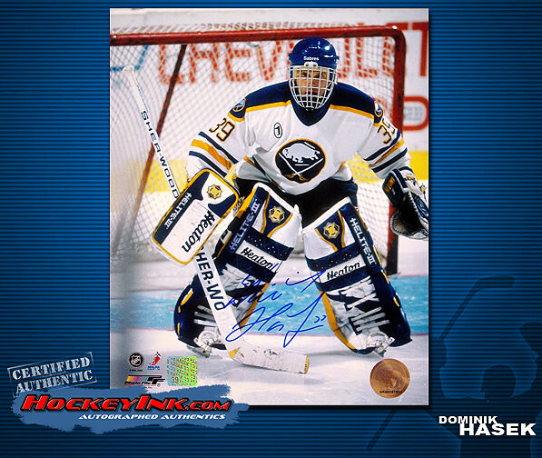 Dominik Hasek SIGNED Sabres 8X10 Photo -70326