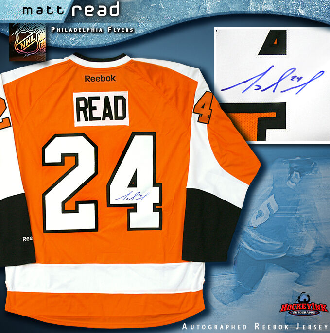 MATT READ Philadelphia Signed Orange Reebok Jersey