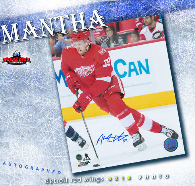 ANTHONY MANTHA Signed Detroit Red Wings 8x10 Photo - 70514