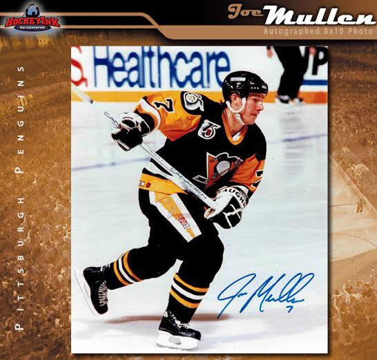 JOE MULLEN Signed Pittsburgh Penguins 8 x 10 Photo - 70356